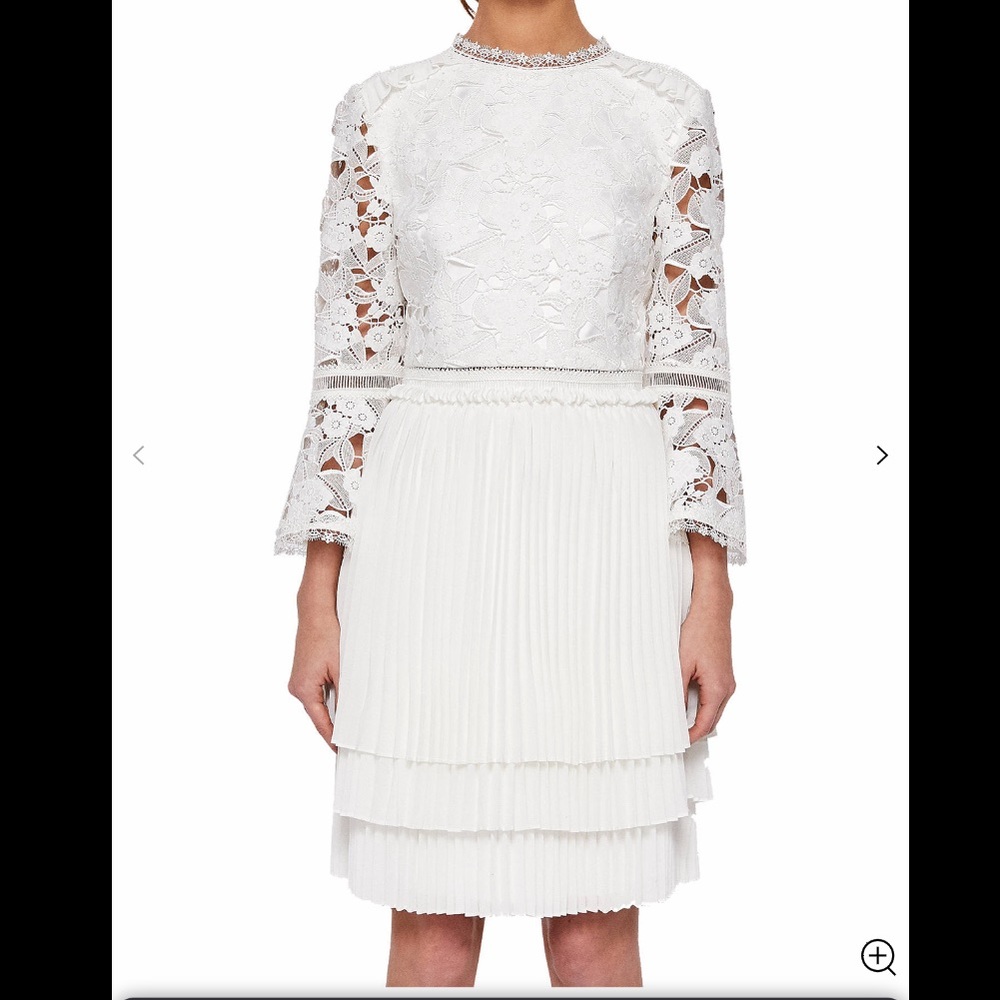 Ted Baker Tie The Knot Stefoni Pleated Lace Dress